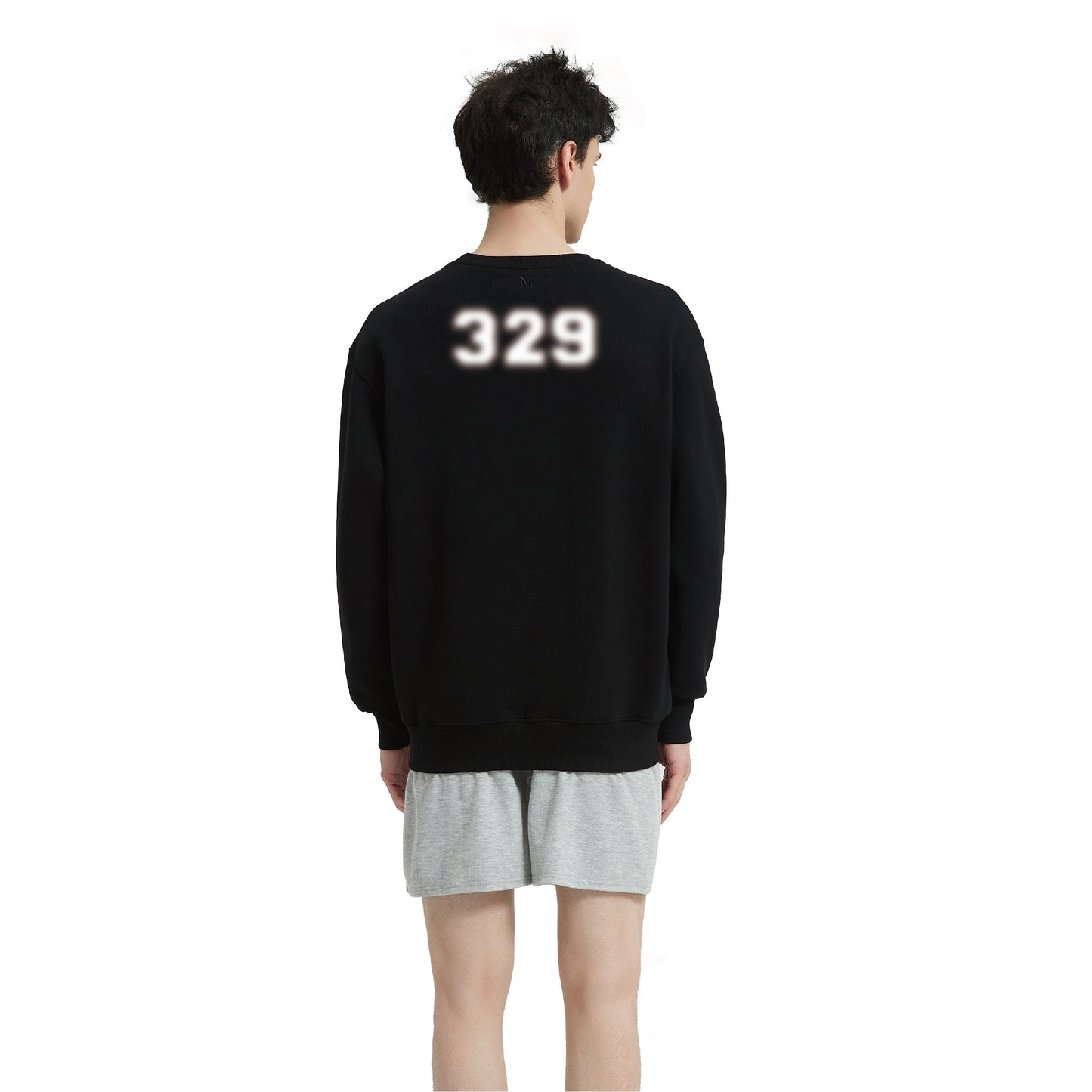 329 NUMBER PRINT SWEATSHIRT