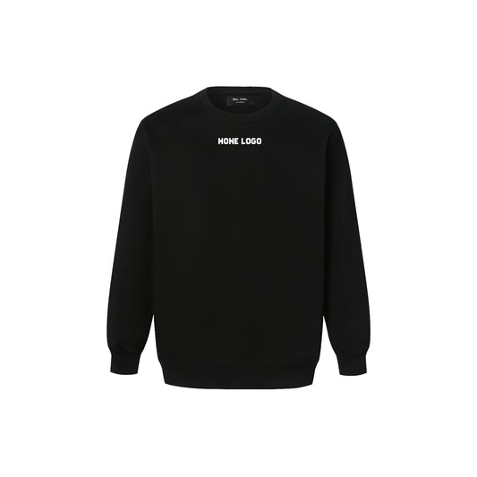 NONE LOGO PRINT SWEATSHIRT