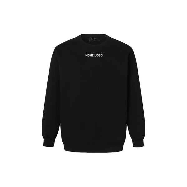 NONE LOGO PRINT SWEATSHIRT