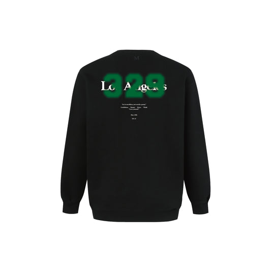 GREEN 329  PRINT SWEATSHIRT